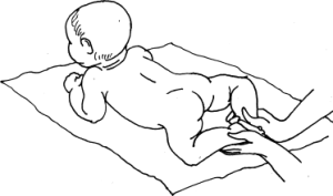 масаж дитині щоб почав повзати
