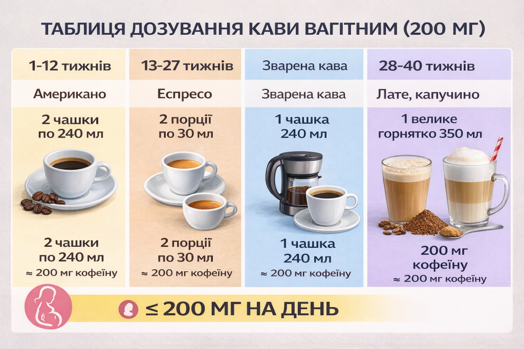 Скільки кави можна пити вагітним – безпечне дозування